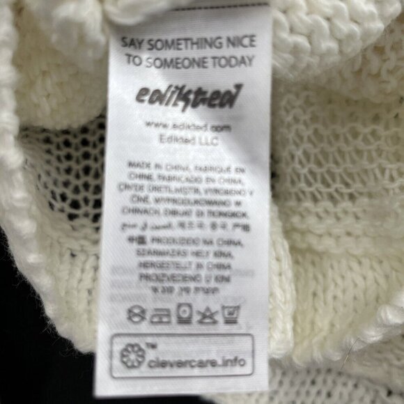 Edikted Crochet Halter Cold Shoulder Summer Beachy Lagenlook Medium - Picture 7 of 9